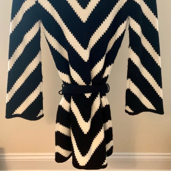 Alice & Olivia Chevron Tie Sweater - Picture 8 of 12